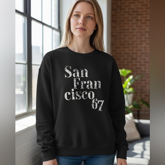Mint Velvet Tops - Black San Francisco '67 Sweatshirt